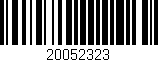 Código de barras (EAN, GTIN, SKU, ISBN): '20052323'