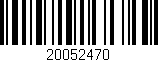 Código de barras (EAN, GTIN, SKU, ISBN): '20052470'
