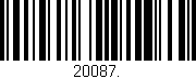 Código de barras (EAN, GTIN, SKU, ISBN): '20087.'