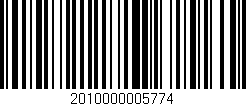 Código de barras (EAN, GTIN, SKU, ISBN): '2010000005774'