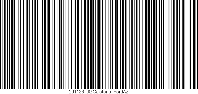 Código de barras (EAN, GTIN, SKU, ISBN): '201138_JGCalotona_FordAZ'