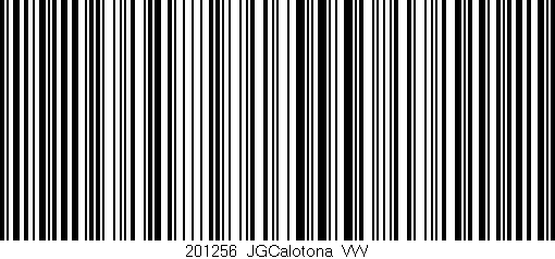 Código de barras (EAN, GTIN, SKU, ISBN): '201256_JGCalotona_VW'