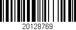 Código de barras (EAN, GTIN, SKU, ISBN): '20128769'
