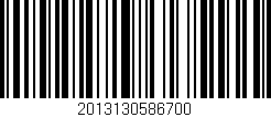 Código de barras (EAN, GTIN, SKU, ISBN): '2013130586700'