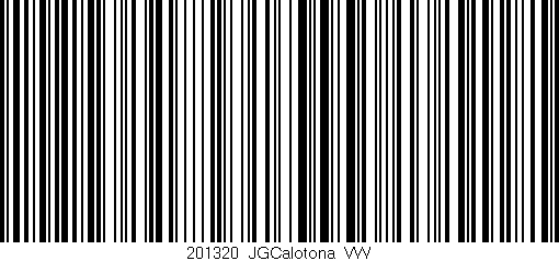 Código de barras (EAN, GTIN, SKU, ISBN): '201320_JGCalotona_VW'