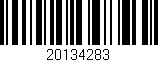 Código de barras (EAN, GTIN, SKU, ISBN): '20134283'