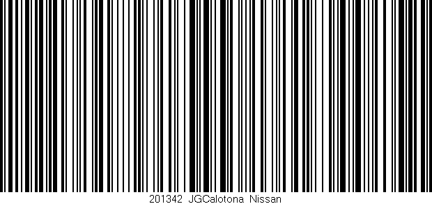 Código de barras (EAN, GTIN, SKU, ISBN): '201342_JGCalotona_Nissan'