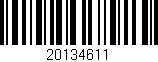 Código de barras (EAN, GTIN, SKU, ISBN): '20134611'