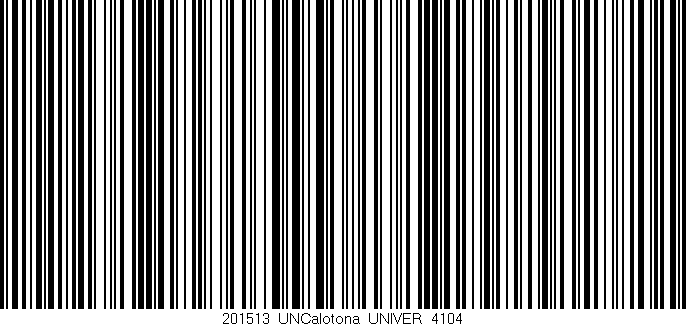 Código de barras (EAN, GTIN, SKU, ISBN): '201513_UNCalotona_UNIVER_4104'