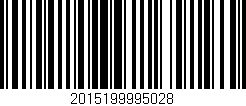 Código de barras (EAN, GTIN, SKU, ISBN): '2015199995028'