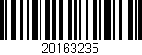 Código de barras (EAN, GTIN, SKU, ISBN): '20163235'