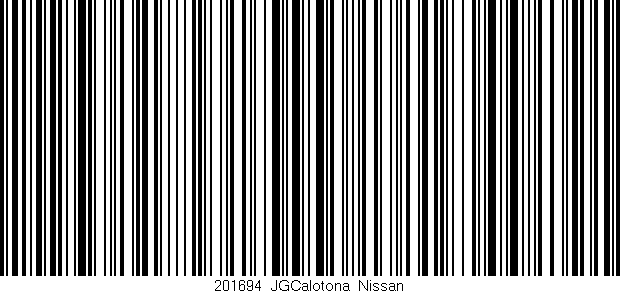 Código de barras (EAN, GTIN, SKU, ISBN): '201694_JGCalotona_Nissan'