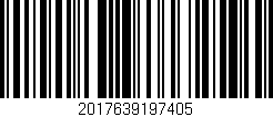 Código de barras (EAN, GTIN, SKU, ISBN): '2017639197405'