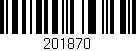 Código de barras (EAN, GTIN, SKU, ISBN): '201870'