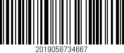 Código de barras (EAN, GTIN, SKU, ISBN): '2019058734667'