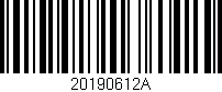 Código de barras (EAN, GTIN, SKU, ISBN): '20190612A'