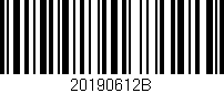 Código de barras (EAN, GTIN, SKU, ISBN): '20190612B'