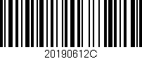 Código de barras (EAN, GTIN, SKU, ISBN): '20190612C'