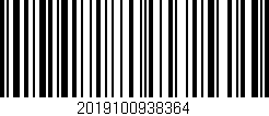 Código de barras (EAN, GTIN, SKU, ISBN): '2019100938364'