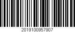Código de barras (EAN, GTIN, SKU, ISBN): '2019100957907'