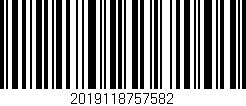 Código de barras (EAN, GTIN, SKU, ISBN): '2019118757582'