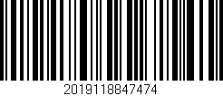 Código de barras (EAN, GTIN, SKU, ISBN): '2019118847474'