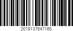 Código de barras (EAN, GTIN, SKU, ISBN): '2019137647185'