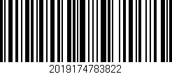 Código de barras (EAN, GTIN, SKU, ISBN): '2019174783822'