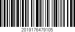 Código de barras (EAN, GTIN, SKU, ISBN): '2019176479105'