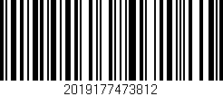 Código de barras (EAN, GTIN, SKU, ISBN): '2019177473812'