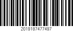 Código de barras (EAN, GTIN, SKU, ISBN): '2019187477497'