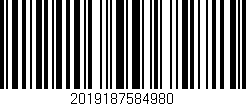Código de barras (EAN, GTIN, SKU, ISBN): '2019187584980'