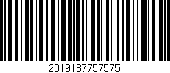 Código de barras (EAN, GTIN, SKU, ISBN): '2019187757575'