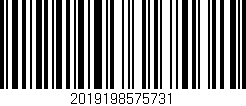 Código de barras (EAN, GTIN, SKU, ISBN): '2019198575731'