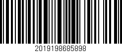 Código de barras (EAN, GTIN, SKU, ISBN): '2019198685898'