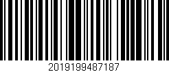 Código de barras (EAN, GTIN, SKU, ISBN): '2019199487187'