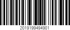 Código de barras (EAN, GTIN, SKU, ISBN): '2019199494901'