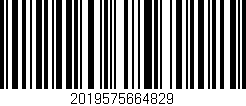 Código de barras (EAN, GTIN, SKU, ISBN): '2019575664829'