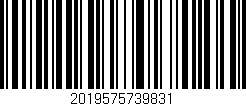 Código de barras (EAN, GTIN, SKU, ISBN): '2019575739831'