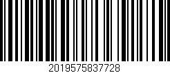 Código de barras (EAN, GTIN, SKU, ISBN): '2019575837728'