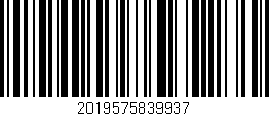 Código de barras (EAN, GTIN, SKU, ISBN): '2019575839937'