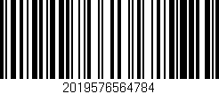 Código de barras (EAN, GTIN, SKU, ISBN): '2019576564784'