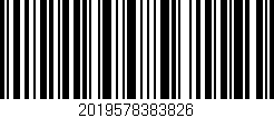 Código de barras (EAN, GTIN, SKU, ISBN): '2019578383826'