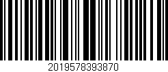 Código de barras (EAN, GTIN, SKU, ISBN): '2019578393870'