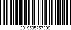 Código de barras (EAN, GTIN, SKU, ISBN): '2019585757399'