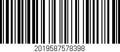 Código de barras (EAN, GTIN, SKU, ISBN): '2019587578398'