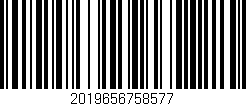 Código de barras (EAN, GTIN, SKU, ISBN): '2019656758577'