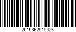 Código de barras (EAN, GTIN, SKU, ISBN): '2019662919825'
