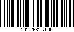 Código de barras (EAN, GTIN, SKU, ISBN): '2019756282989'