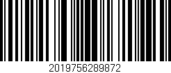 Código de barras (EAN, GTIN, SKU, ISBN): '2019756289872'